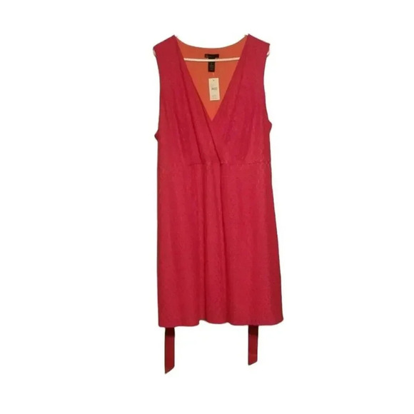 Lane Bryant Dresses & Skirts - NEW Lane Bryant Women's Pink Orange Cotton Nylon Midi Dress Plus Size 24